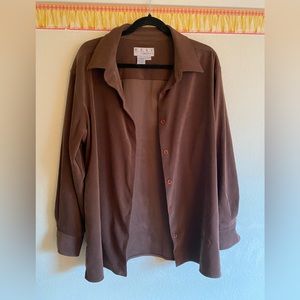 Women’s oversized button up L